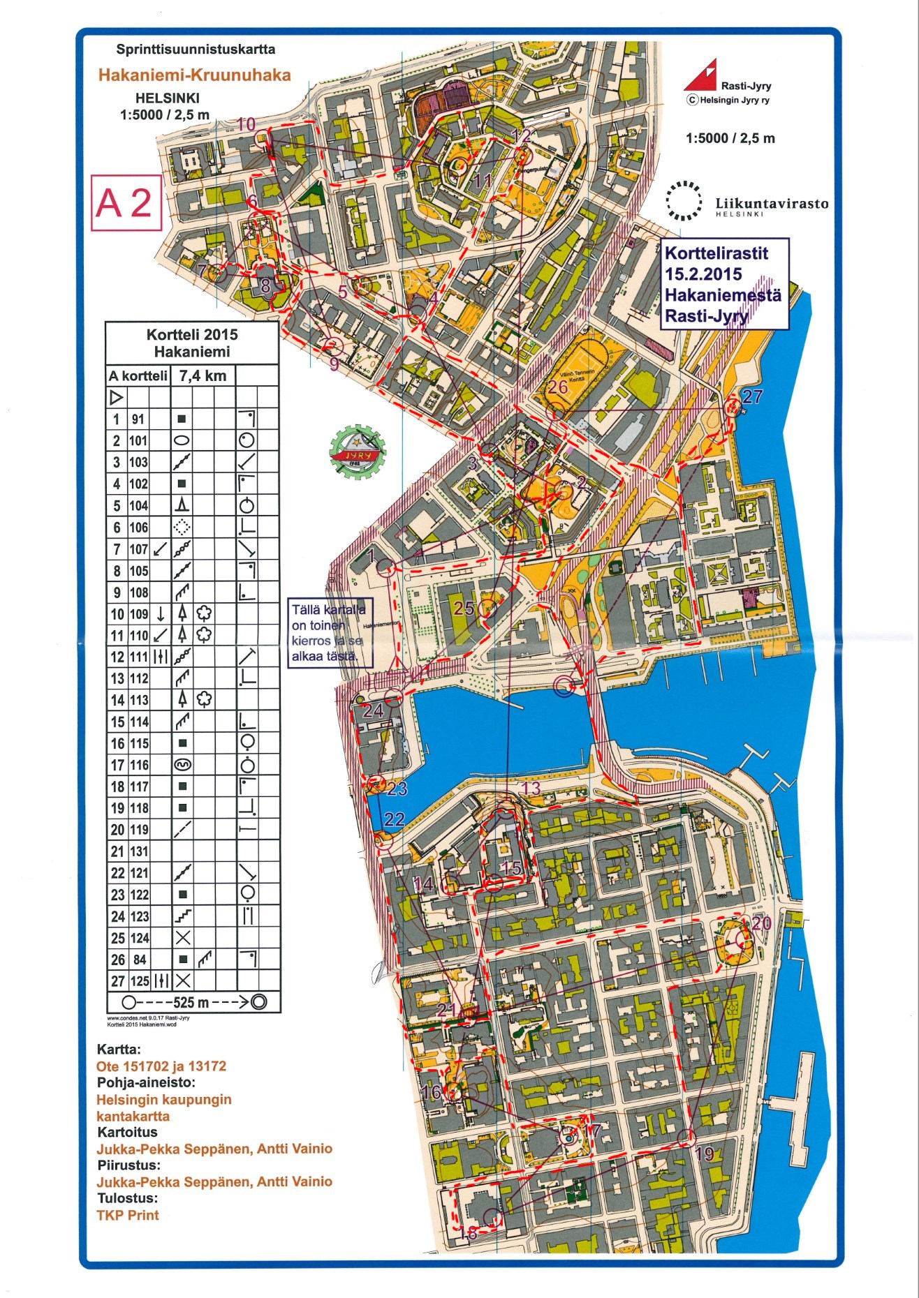 Kortterirastit Hakaniemi, pysu (15/02/2015)